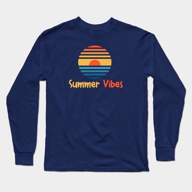 Summer vibes design Long Sleeve T-Shirt by Hoperative